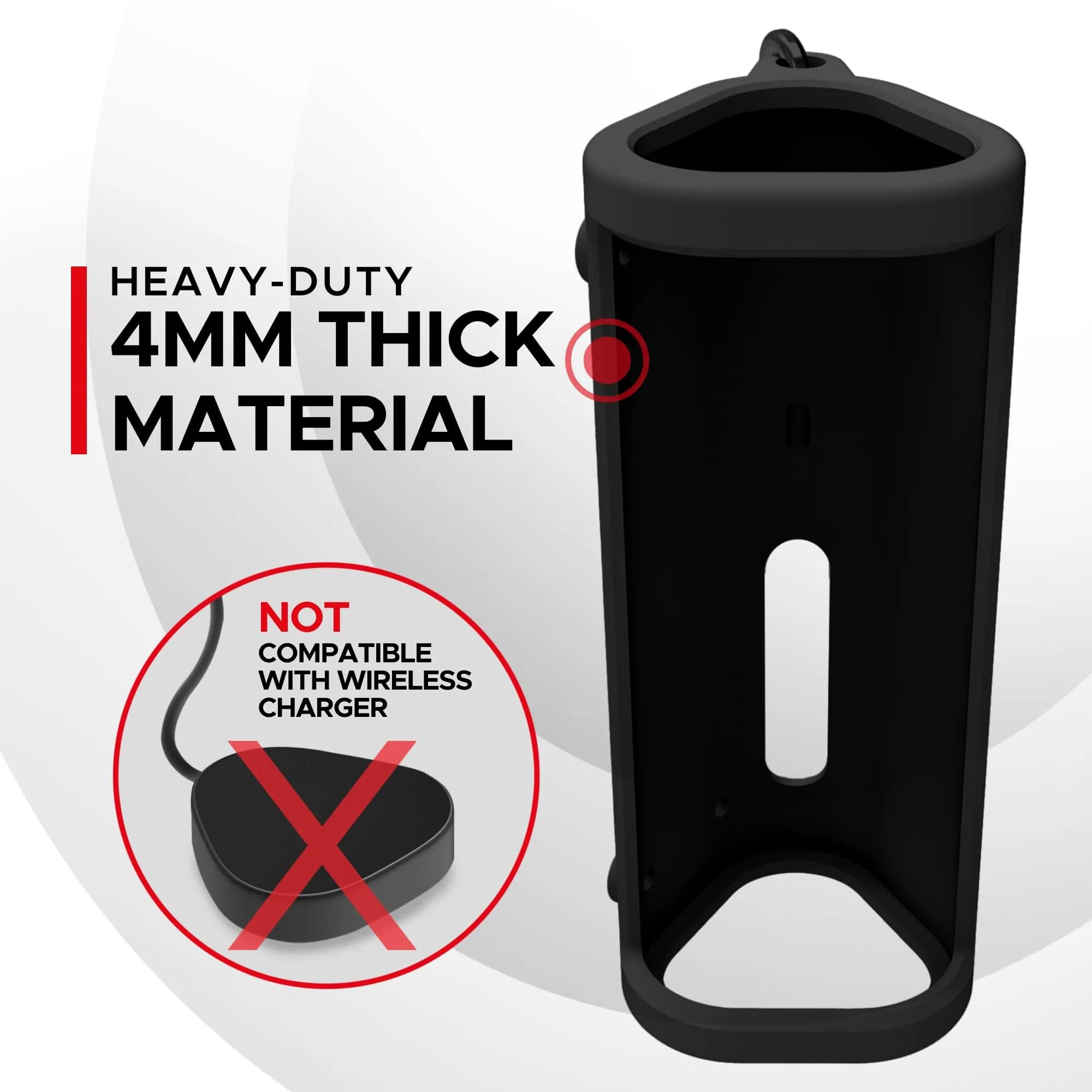 Sound Bass Heavy Duty Protective Carrying Case for Sonos Roam 2 | Black, 18cm (7in) Length - view 4