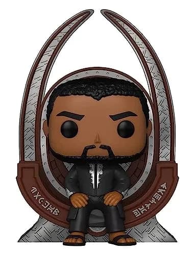 Funko Pop! Deluxe Marvel: Black Panther S1 - T'Challa on Throne Vinyl Figure | Special Edition, 1 Count, Vinyl Collectible thumbnail 1