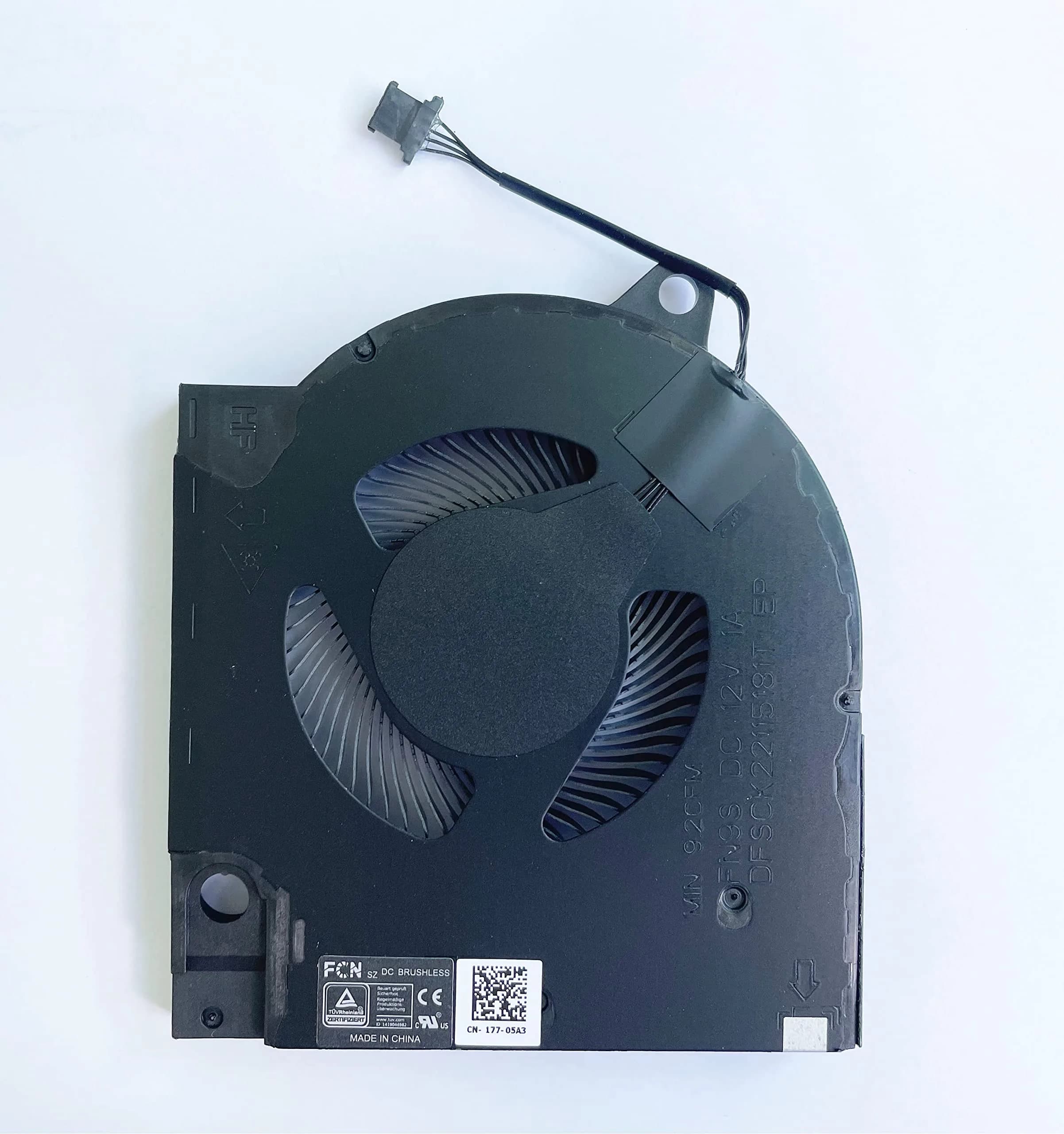 Fleshy Leaf CPU+GPU Cooling Fan for Dell G15 5510 5511 5515 RTX3060 RTX3050 | 9.2 CFM Airflow - view 5