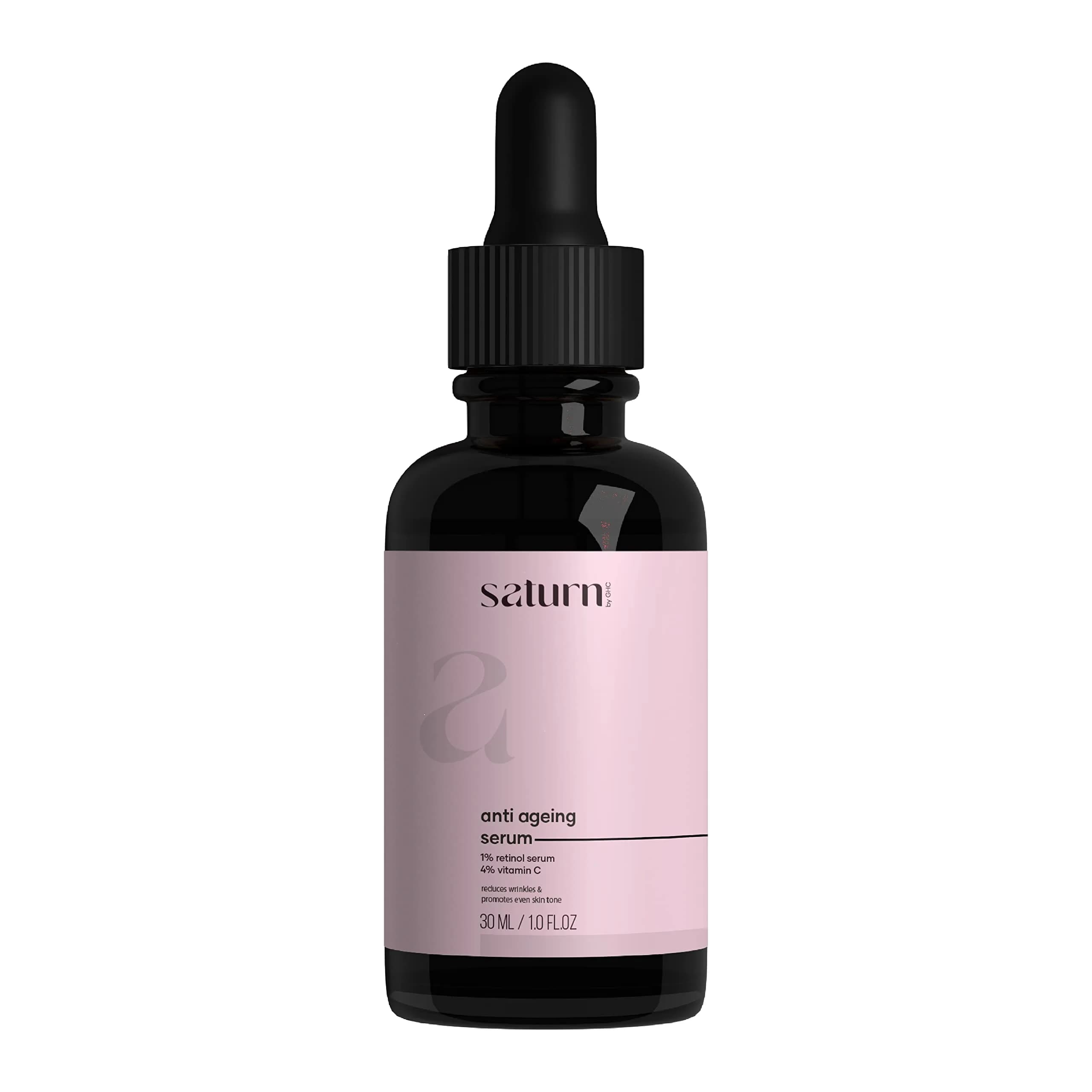 Saturn by GHC Anti Aging Face Serum 30ml (1 Fl Oz) | Powered by Niacinamide, Retinol, Vitamin C for Wrinkles & Dullness - main product image