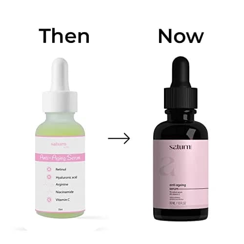 Saturn by GHC Anti Aging Face Serum 30ml (1 Fl Oz) | Powered by Niacinamide, Retinol, Vitamin C for Wrinkles & Dullness thumbnail 2