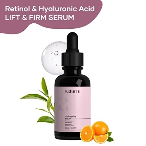Saturn by GHC Anti Aging Face Serum 30ml (1 Fl Oz) | Powered by Niacinamide, Retinol, Vitamin C for Wrinkles & Dullness thumbnail 3