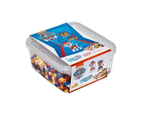 Hama Paw Patrol Maxi Ironing Beads Gift Box with Hexagonal Pegboard, Approx. 900 Beads (10 mm Diameter) | Safe for Children Aged 3+ thumbnail 1