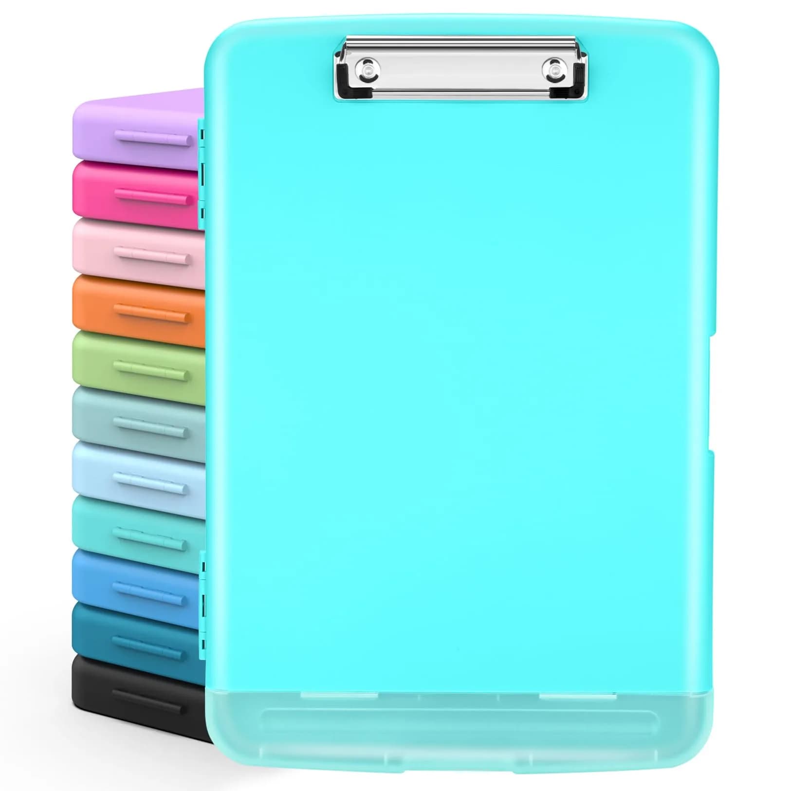 Sooez Storage Clipboard with Pen Holder 35.5 cm (14 in) | Mint Green, High Capacity for Students & Professionals - main product image