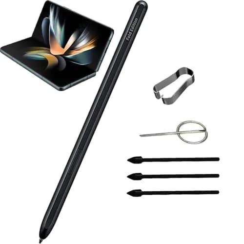CaoXiong Galaxy Z Fold 4/3/5 S Pen Fold Edition for Samsung Galaxy Z Fold 3/4/5, EJ-PF946BBEGUS, with Replacement Tips/Nibs+Card Pin (Black) | 4096 Pressure Levels thumbnail 1