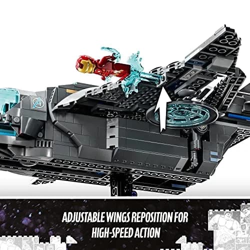 LEGO Marvel The Avengers Quinjet 76248 | Spaceship Building Toy Set with Minifigures for Kids 9+ thumbnail 4
