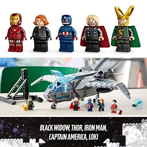 LEGO Marvel The Avengers Quinjet 76248 | Spaceship Building Toy Set with Minifigures for Kids 9+ thumbnail 6