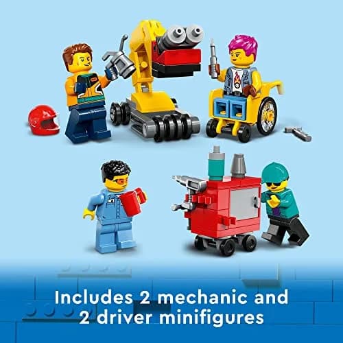 LEGO City Custom Car Garage 60389 | Build & Customize 2 Cars | Gift for Kids 6+ thumbnail 6