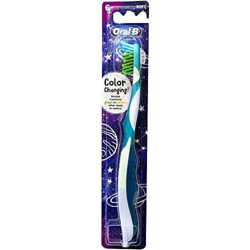 Oral-B Pro-Health Junior CrossAction Galaxy Toothbrush, Ages 6+, Soft - Pack of 6 | Cleans Gaps & Changing Teeth thumbnail 9