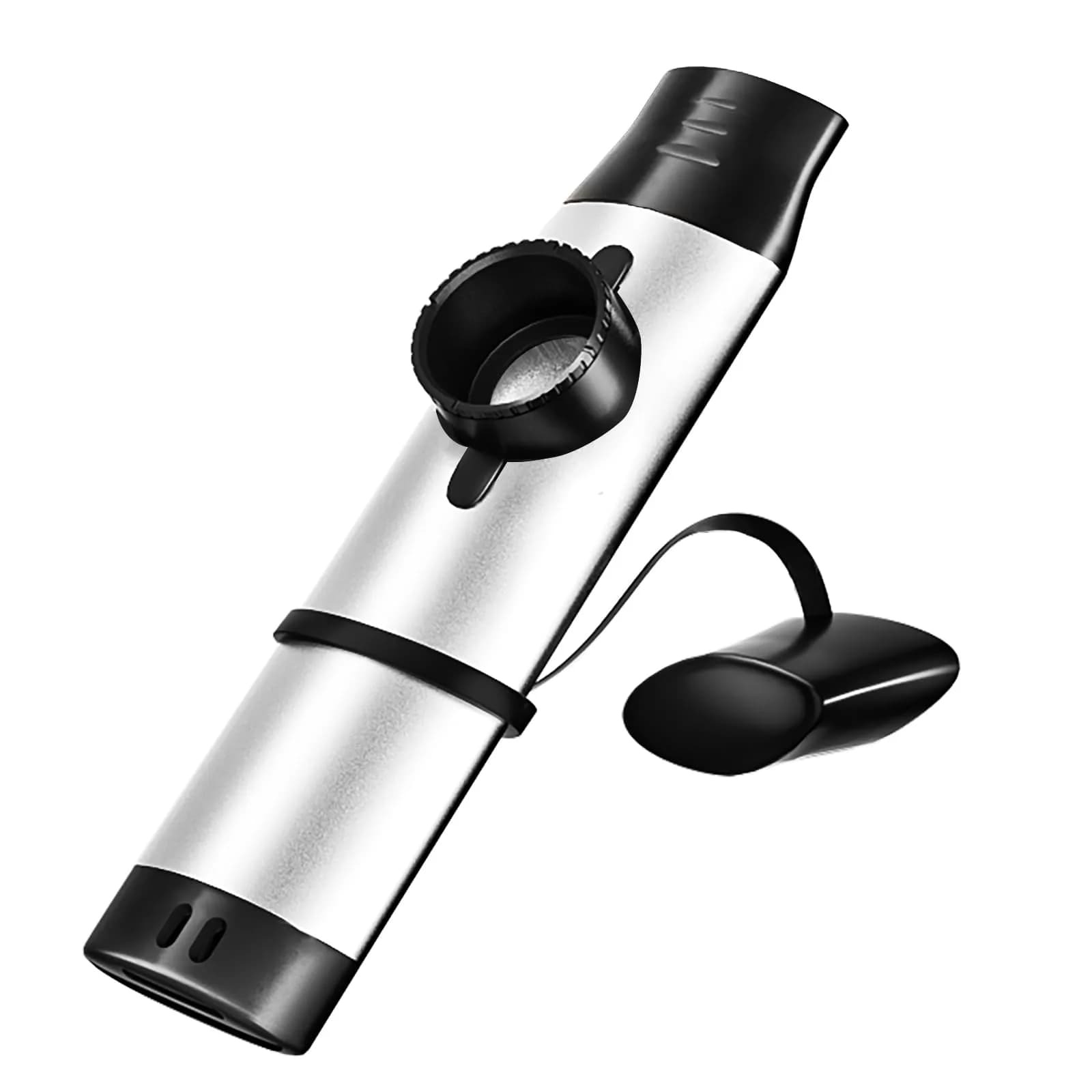 TianChunyue Metal Kazoo 5 Diaphragms | Adjustable Tone for Most Instruments (Blue) — Sliver