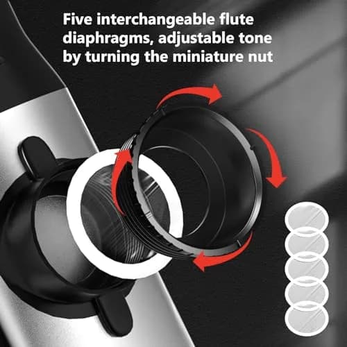 TianChunyue Silver Brass & Woodwind Instrument | Adjustable Tone Kazoo for Musicians thumbnail 2