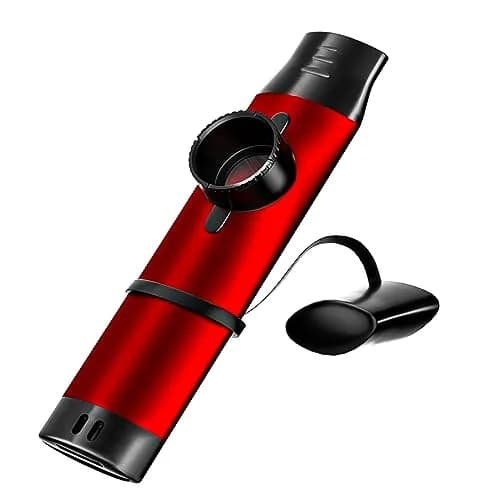 TianChunyue Metal Kazoo 5 Diaphragms | Adjustable Tone for Most Instruments (Red) thumbnail 1