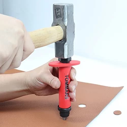 TOMMARS 14-Piece Hollow Punch Set 5-35 mm (3/16 to 1-3/8 Inch) | Heavy Duty Alloy Steel Gasket Cutter Kit thumbnail 6