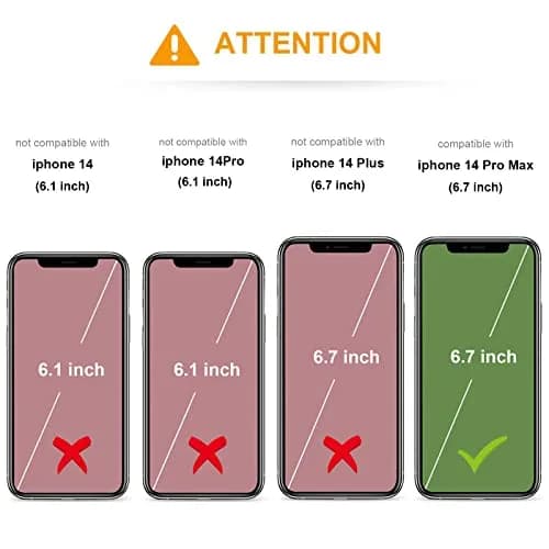 KIHUWEY iPhone 14 Pro Max Wallet Case Card Holder Kickstand | Heavy Duty Leather Cover with 5 Card Slots thumbnail 2