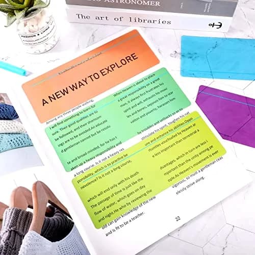 Crtiin Guided Reading Highlighter Strips 48 Pcs | Assorted Colors, 19 x 7 cm (7.5 x 2.8 inches) thumbnail 4
