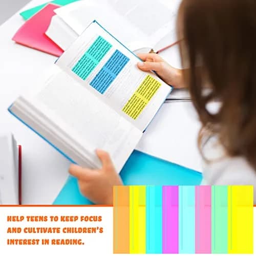 Crtiin Guided Reading Highlighter Strips 48 Pcs | Assorted Colors, 19 x 7 cm (7.5 x 2.8 inches) thumbnail 5