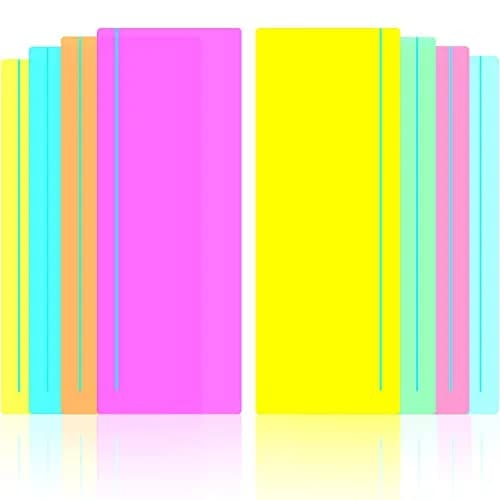 Crtiin Guided Reading Highlighter Strips 48 Pcs | Assorted Colors, 19 x 7 cm (7.5 x 2.8 inches) thumbnail 1