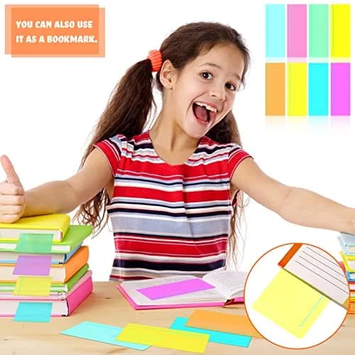 Crtiin Guided Reading Highlighter Strips 48 Pcs | Assorted Colors, 19 x 7 cm (7.5 x 2.8 inches) thumbnail 7