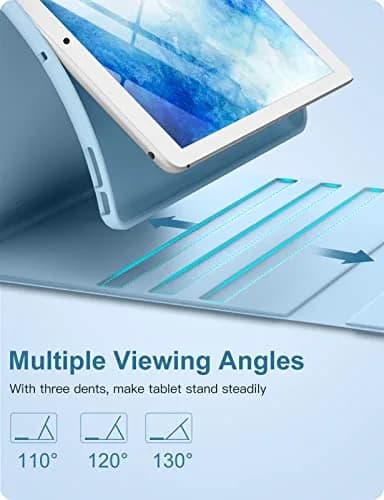 Hamile Detachable Keyboard Case for iPad 9/8/7th Gen 10.2" & Air 3/Pro 10.5" | 7 Color Backlit, Wireless Bluetooth, Pencil Holder, Blue thumbnail 5