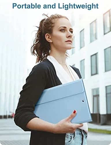 Hamile Detachable Keyboard Case for iPad 9/8/7th Gen 10.2" & Air 3/Pro 10.5" | 7 Color Backlit, Wireless Bluetooth, Pencil Holder, Blue thumbnail 8