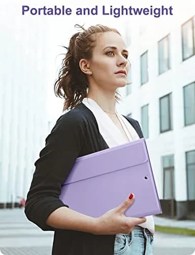 Hamile Purple Keyboard Case with 7-Color Backlit for iPad 9/8/7 Gen 10.2" & Air 3/Pro 10.5" | Detachable Magnetic Folio with Pencil Holder thumbnail 8