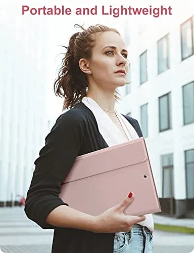 Hamile Pink Backlit Keyboard Case for iPad 9/8/7th Gen 10.2" & Air 3/Pro 10.5" | Detachable Wireless Folio with Pencil Holder thumbnail 8