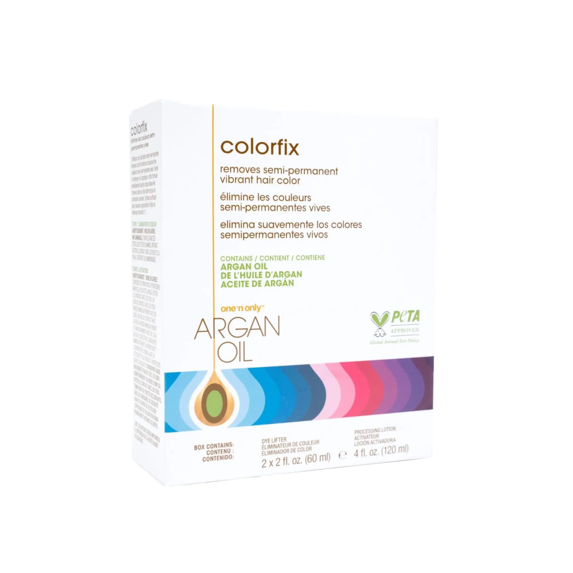 One 'N Only Colorfix Semi Permanent Hair Color Remover Kit 2.67 Oz Pack of 3 | Nourishing Argan Oil for Versatile Color Correction