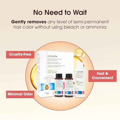One 'N Only Colorfix Semi Permanent Hair Color Remover Kit 2.67 Oz Pack of 3 | Nourishing Argan Oil for Versatile Color Correction thumbnail 5