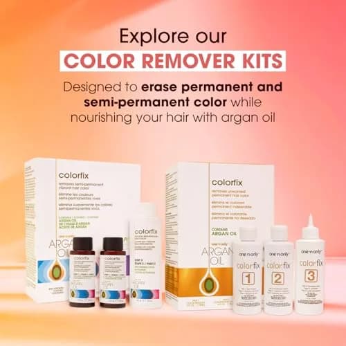 One 'N Only Colorfix Semi Permanent Hair Color Remover Kit 2.67 Oz Pack of 3 | Nourishing Argan Oil for Versatile Color Correction thumbnail 7