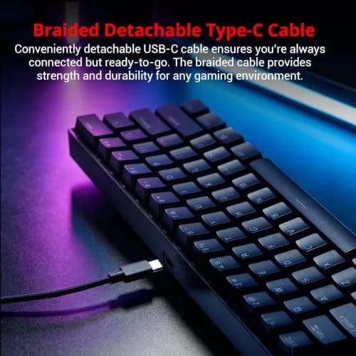 Mad Catz S.T.R.I.K.E. 6 60% RGB Mechanical Keyboard Compact 61 Keys | Responsive Gaming & Office Use thumbnail 9