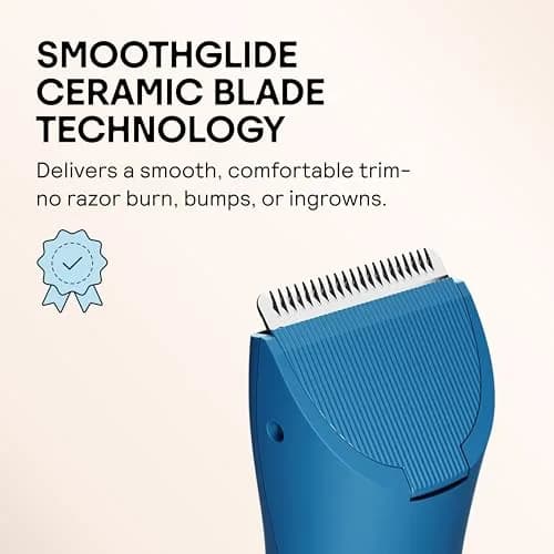 MERIDIAN The Trimmer Original Body Hair Trimmer for Men, Waterproof & Rechargeable, 3-12mm Guides | Smooth, Irritation-Free Grooming thumbnail 6
