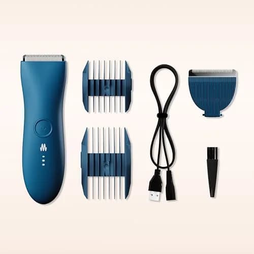MERIDIAN The Trimmer Original Body Hair Trimmer for Men, Waterproof & Rechargeable, 3-12mm Guides | Smooth, Irritation-Free Grooming thumbnail 8