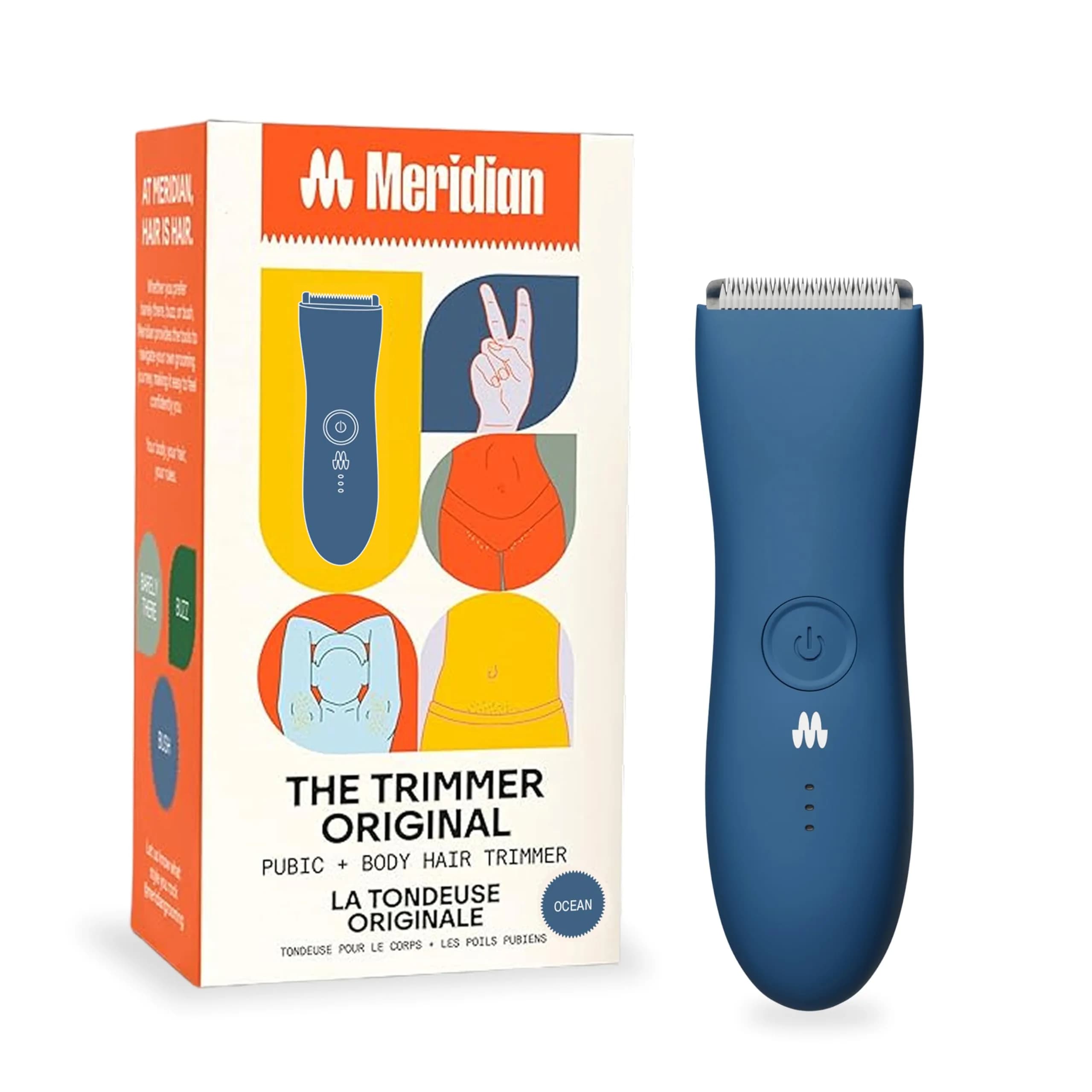 MERIDIAN The Trimmer Original Body Hair Trimmer for Men | 0.5-12mm Cutting Length, Rechargeable — 2. Ocean