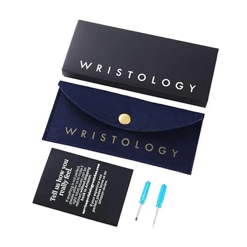 WRISTOLOGY Large face Roman Numerals Women's Watch 38mm | Easy Change Band, Silver thumbnail 9