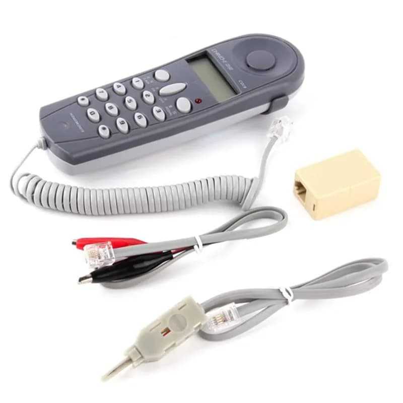 OFCN Telephone Line Network Cable Tester Tool Set with Connectors | Works Without Battery - main product image
