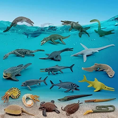 GUFOPONAS 22PCS Prehistoric Sea Creatures Toy Set | 4 Inch Marine Animal Figures for Kids thumbnail 5
