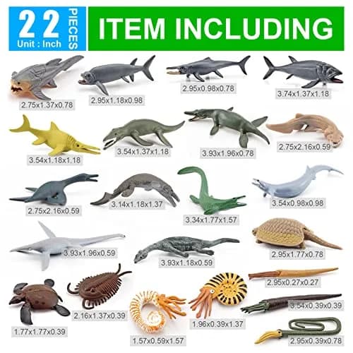 GUFOPONAS 22PCS Prehistoric Sea Creatures Toy Set | 4 Inch Marine Animal Figures for Kids thumbnail 6