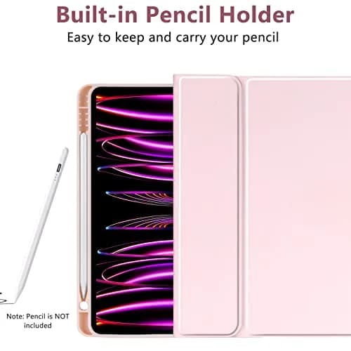 CC Store Keyboard Case for iPad Air 11 Inch Pink | Detachable Bluetooth Keyboard & Pencil Holder thumbnail 4