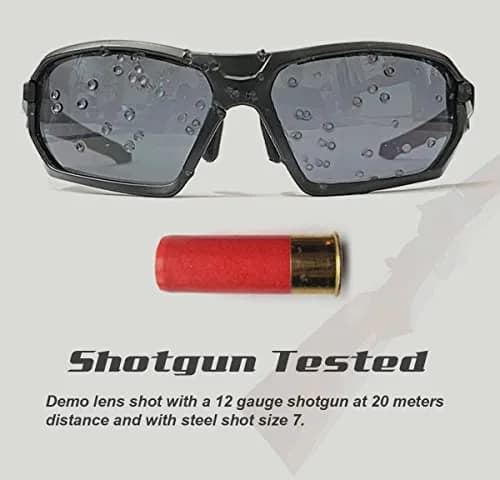 HTS HUNTERSKY Q37 Anti Fog Tactical Shooting Glasses Large | Ballistic Eye Protection OSHA thumbnail 3