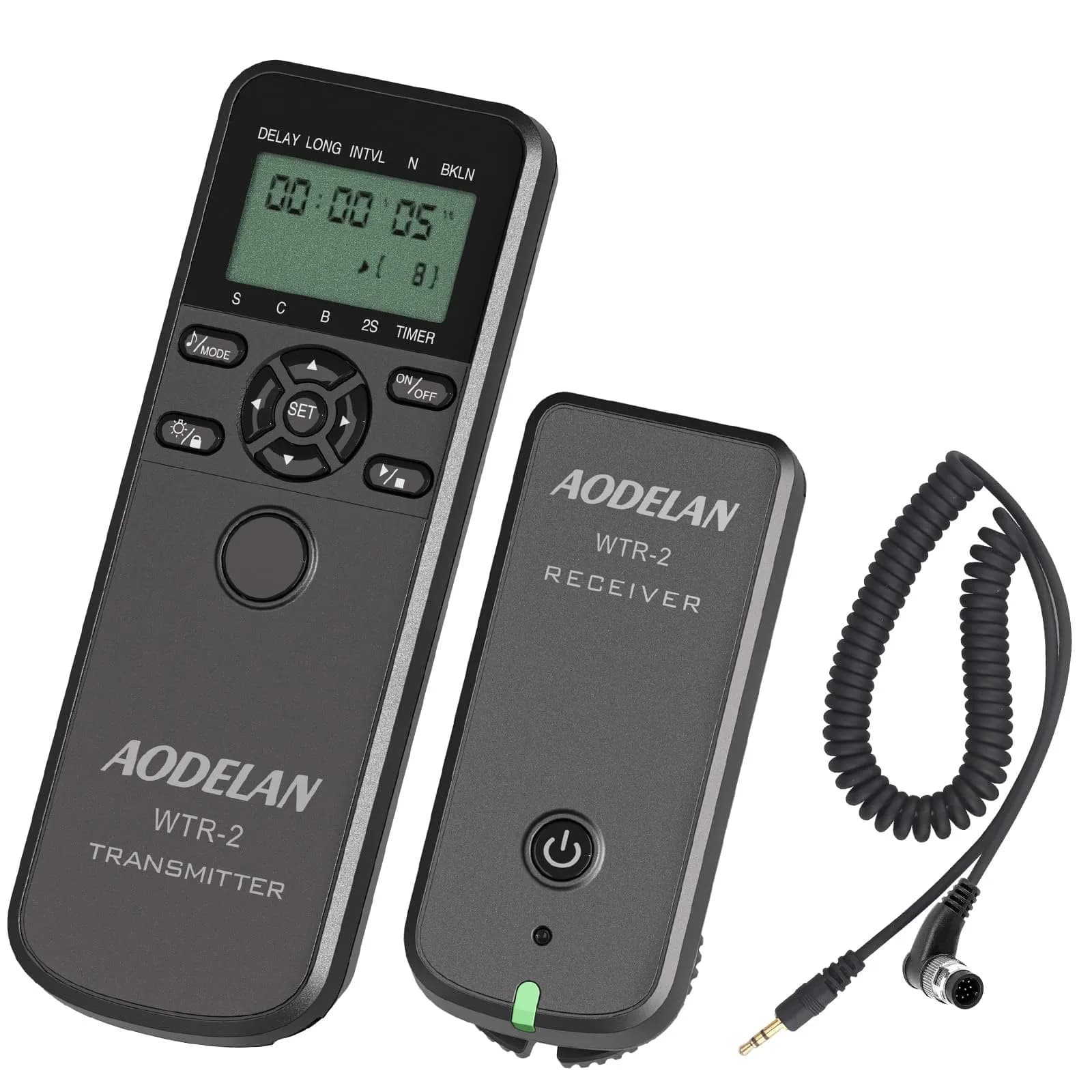 AODELAN Wireless Remote Control for Nikon Cameras | Timer Remote Shutter Release with Timer & Wireless Functions