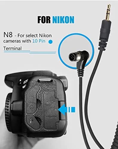 AODELAN Wireless Remote Control for Nikon Cameras | Timer Remote Shutter Release with Timer & Wireless Functions thumbnail 6