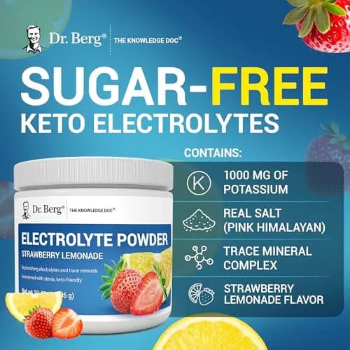 Dr. Berg Zero Sugar Hydration Keto Electrolyte Powder 300g | Supports Ketosis & Hydration thumbnail 7