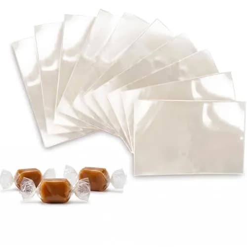 FIESTA WRAPS Clear Candy Wrappers 600-pk (3.5x5 in) | Cellophane Candy Wrappers for Homemade & Commercial Use thumbnail 1