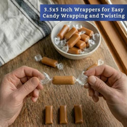 FIESTA WRAPS Clear Candy Wrappers 600-pk (3.5x5 in) | Cellophane Candy Wrappers for Homemade & Commercial Use thumbnail 9