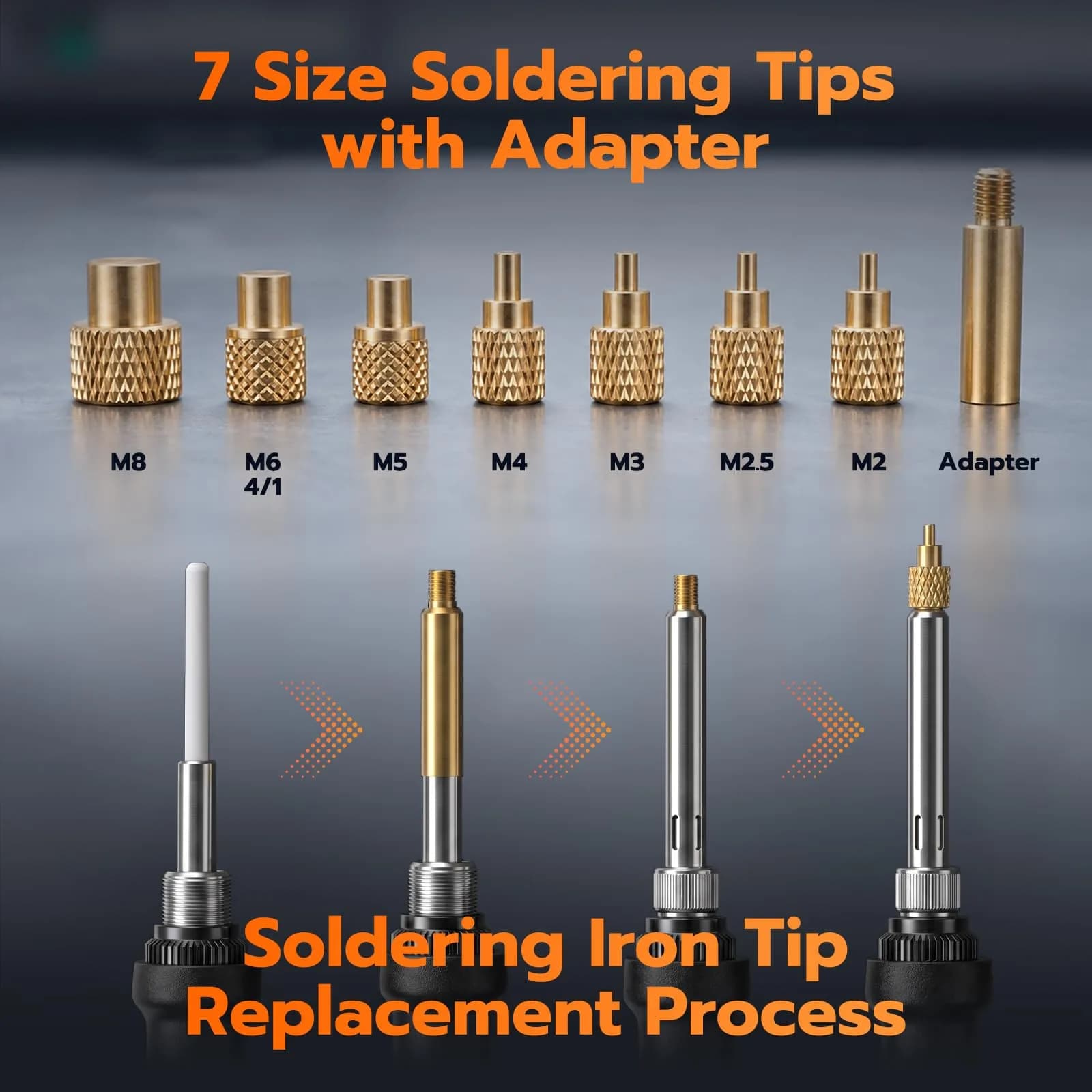 3DZWMAN Vertical Heat Set Insert Tool with 110V/220V Soldering Iron | M2-M8 Brass Inserts for 3D Printing - view 4