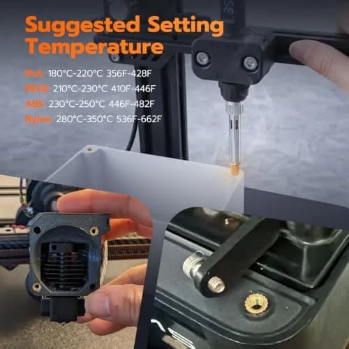 3DZWMAN Vertical Heat Set Insert Tool with 110V/220V Soldering Iron | M2-M8 Brass Inserts for 3D Printing thumbnail 6