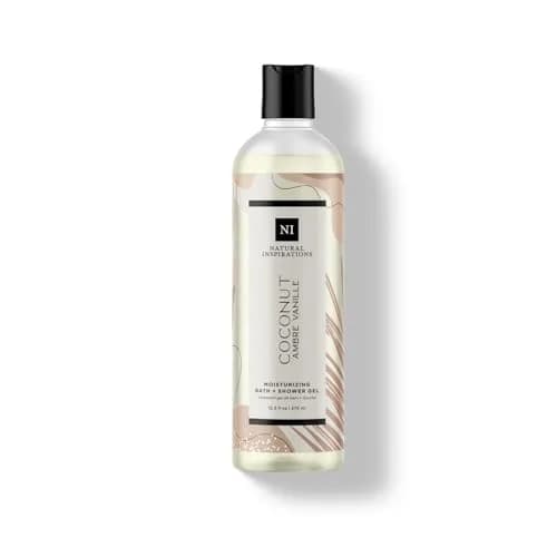 Natural Inspirations Coconut Ambre Vanille Moisturizing Bath & Shower Gel 12.5oz | Sulfate-Free, Hydrating & Vegan thumbnail 1