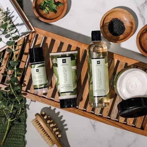 Natural Inspirations Eucalyptus Rosemary Mint Moisturizing Bath & Shower Gel 12.5oz | Sulfate-Free, Vegan, Hydrating thumbnail 5