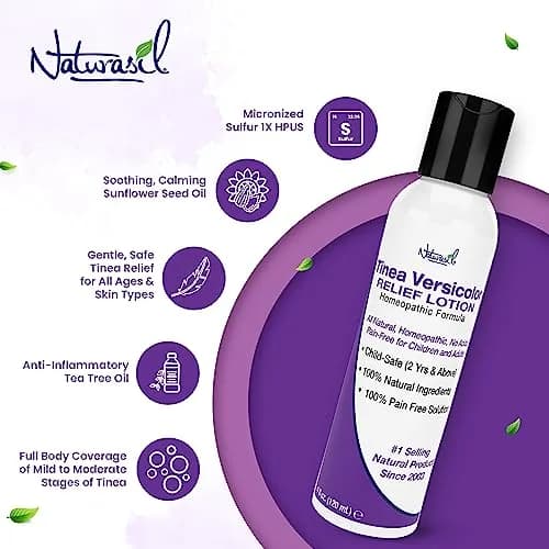 Naturasil Tinea Versicolor Treatment Lotion for Uneven Skin Tone | Fast-Acting Homeopathic 4 oz thumbnail 6