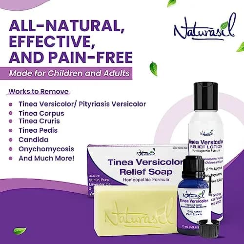 Naturasil Tinea Versicolor Treatment Lotion for Uneven Skin Tone | Fast-Acting Homeopathic 4 oz thumbnail 2